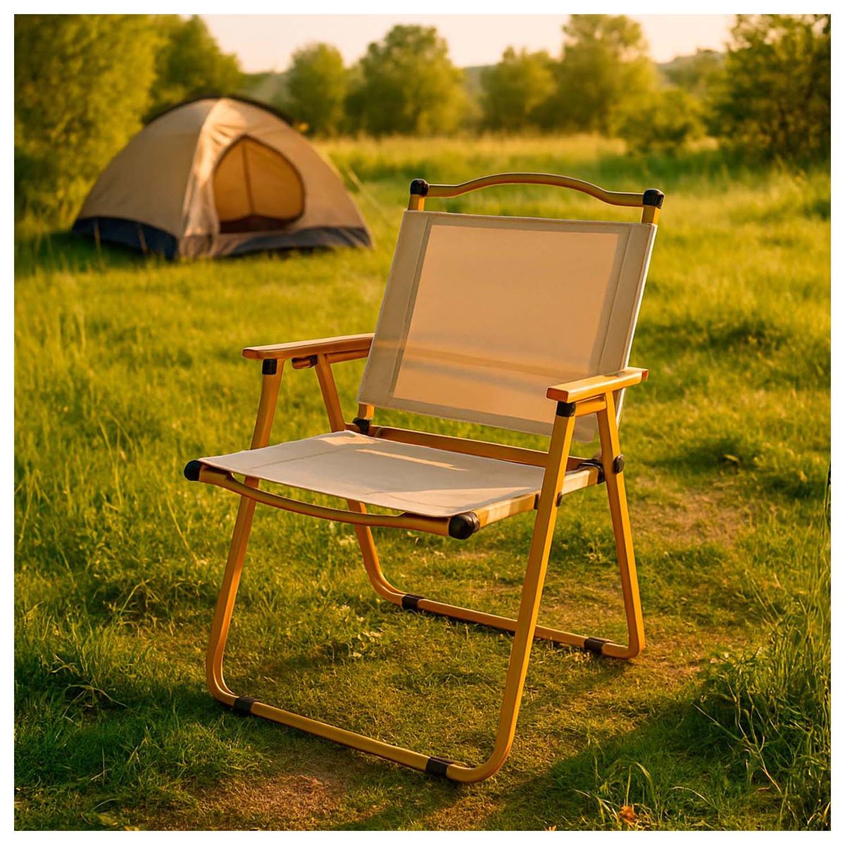 ATLETIS - Silla Plegable Camping Calafquén Beige