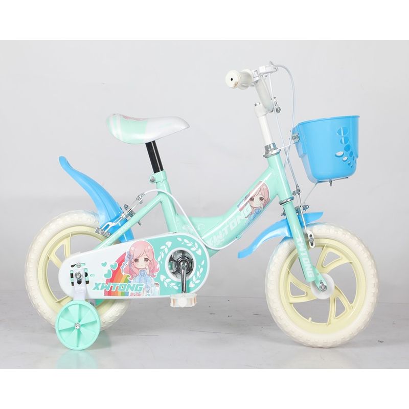 GENERICO - Bicicleta Para Niña Infantil Kids Aro 12 Tri Verde AK