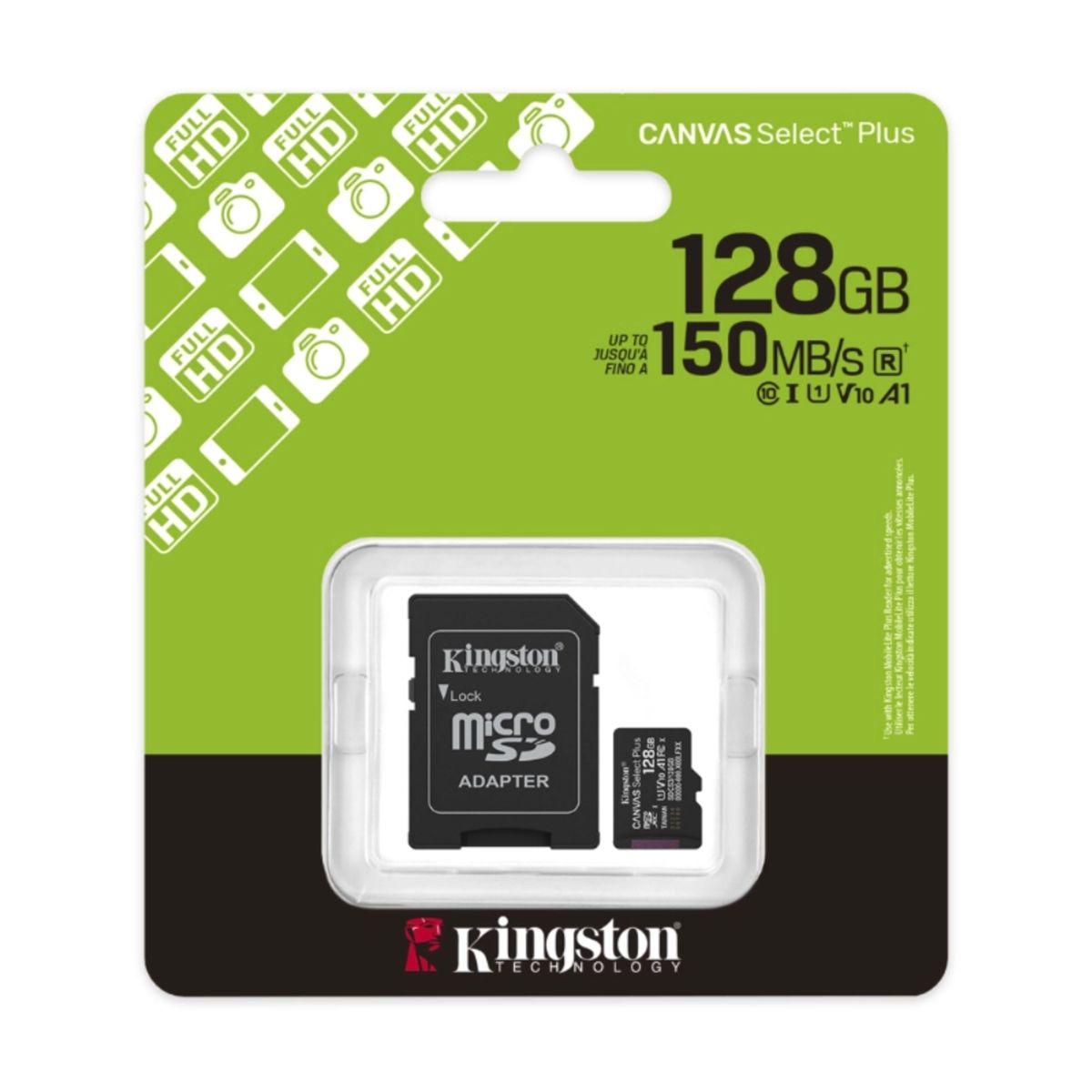 KINGSTON - Memoria Micro Sd Kingston 128Gb Canvas Select Plus 128Gb