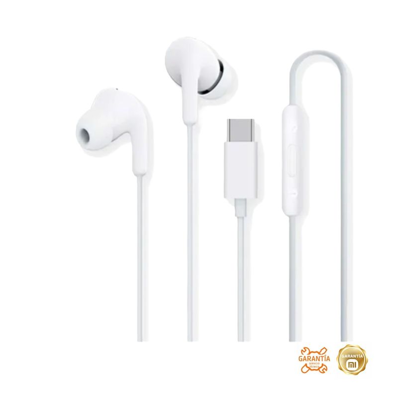 XIAOMI - Xiaomi Audífonos Tipo-C Earphones White Alámbricos Estéreo