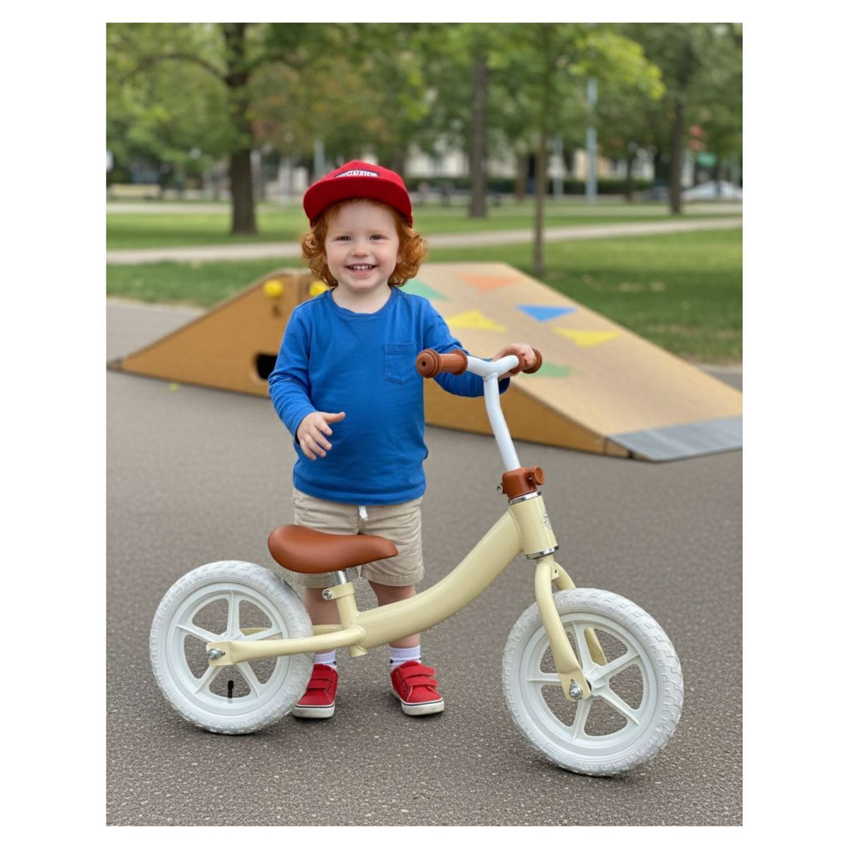 GENERICO - Bicicleta de Equilibrio Crema Ll Blancas