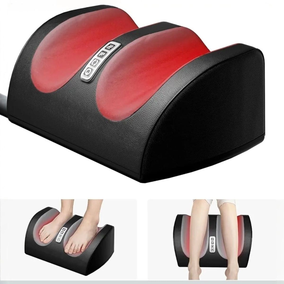 GENERICO - Masajeador Eléctrico de Pies y Piernas con Calor – 3 Velocidades
