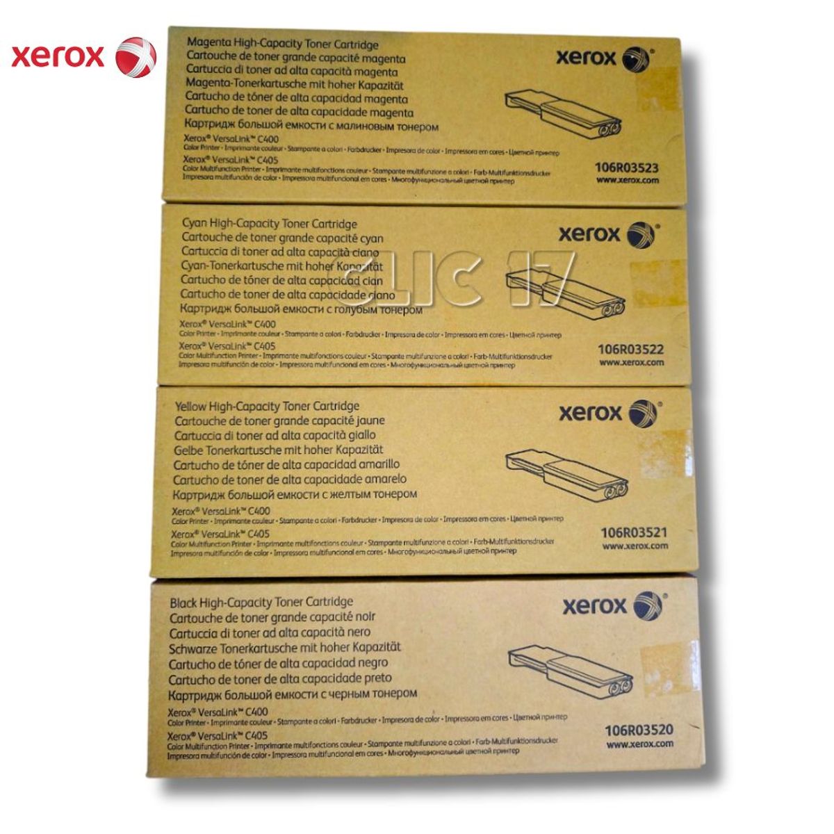 XEROX - Kit Toner Xerox VersaLink C400 C405 106R0352 Black Cyan Magent yellow
