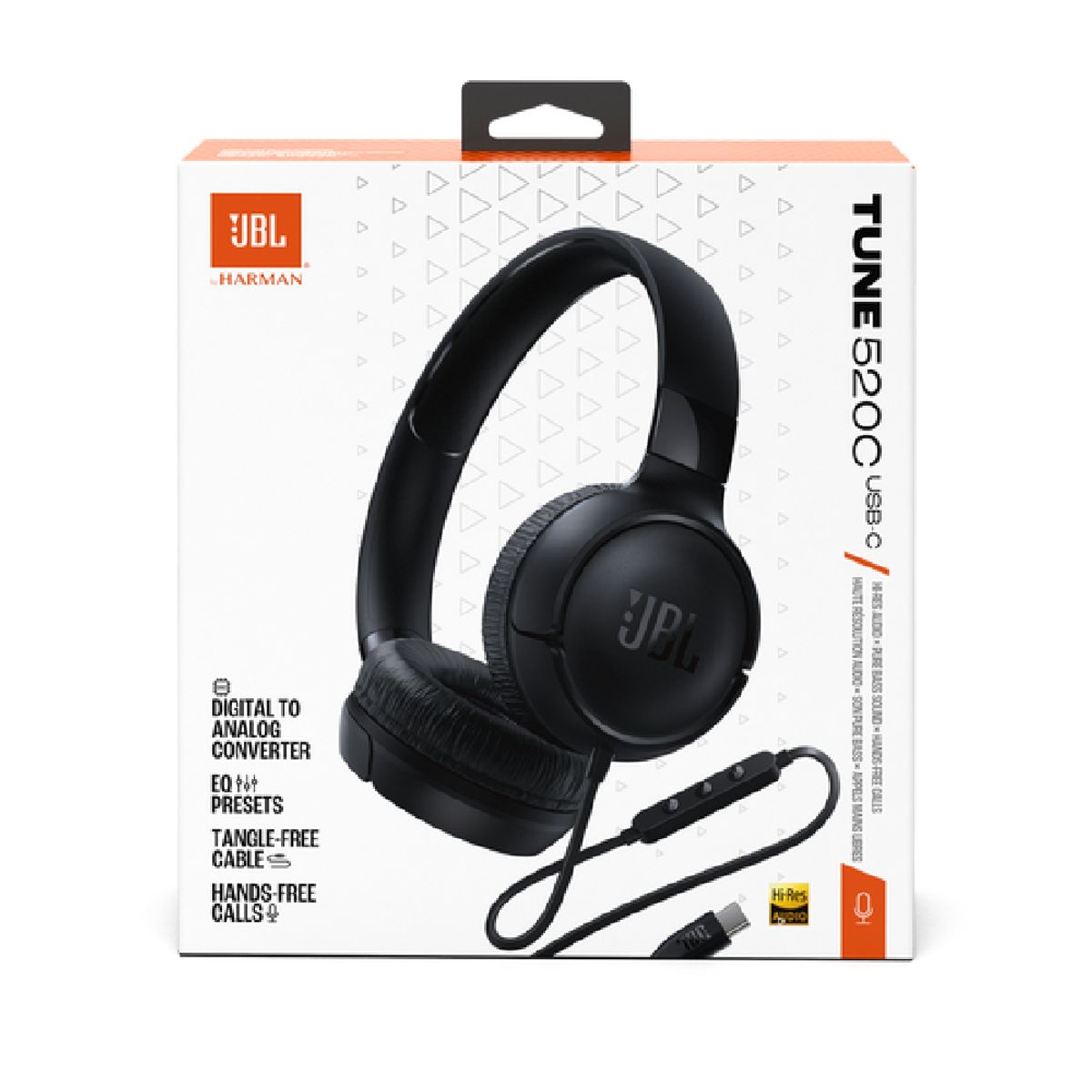 JBL - JBL Tune 520C USB-C  Potencia de sonido y comodidad