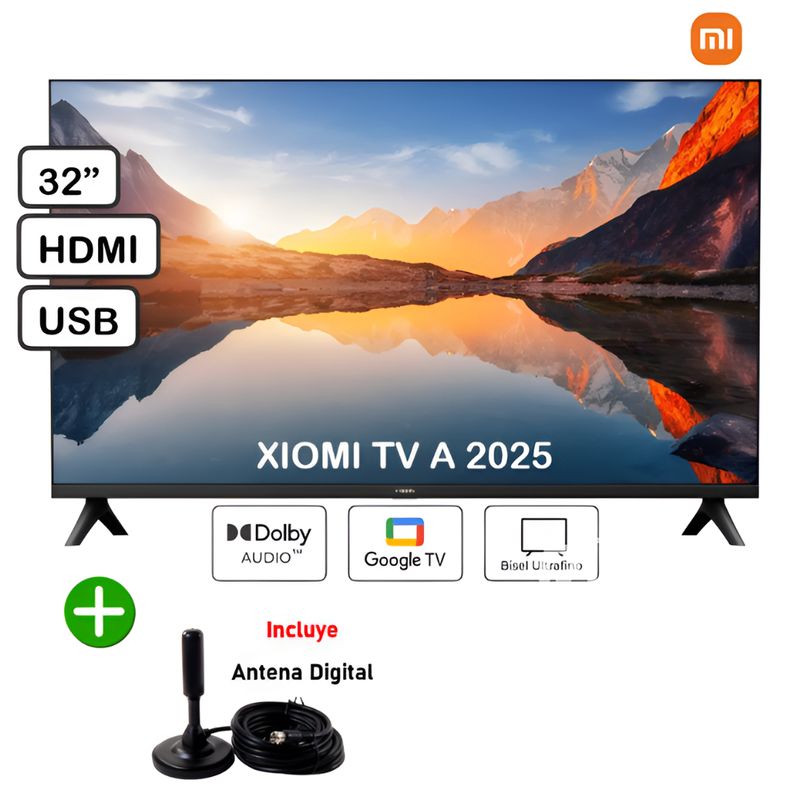 XIAOMI - Televisor Xiaomi Smart Tv HD 32 Google TV -2025