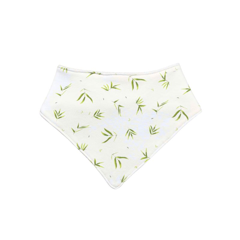 WAWA PIMA - BANDANA BEBÉ 100% ALGODÓN PIMA Y FORRO DE FELPA - HOJITAS