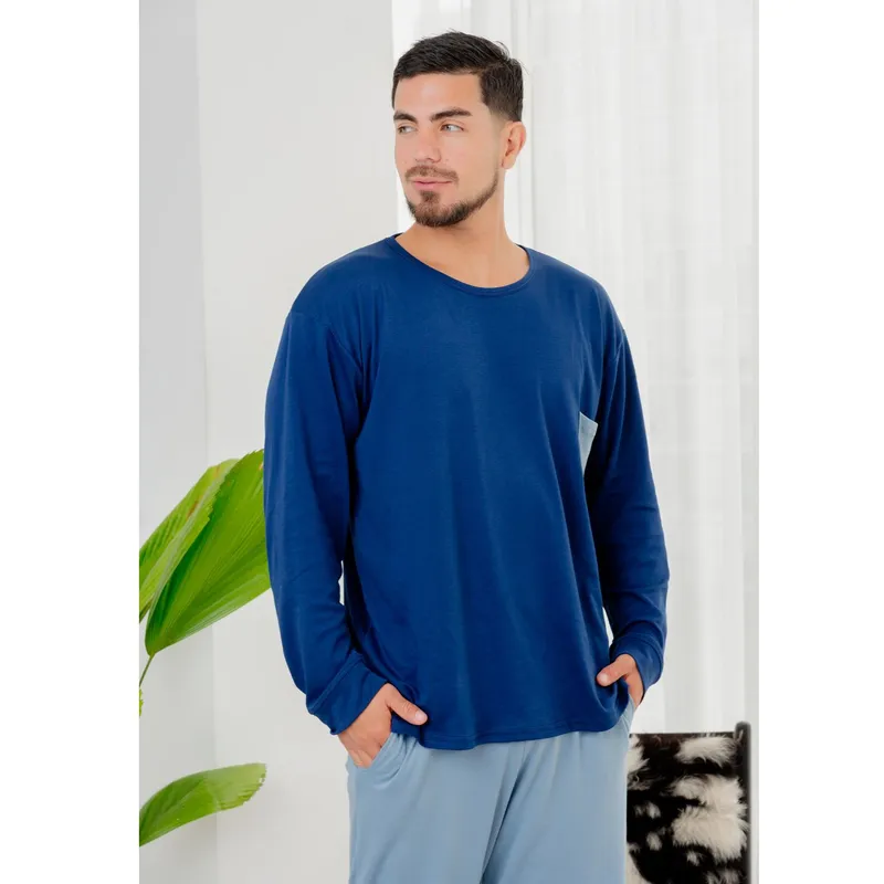 SOÑALIERE - Pijama de varón ML Algodon Pima