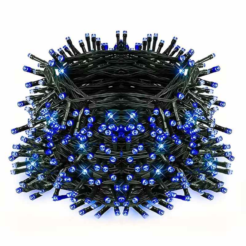 INSPIRA MARKET - Tira de 200 Luces LED Navideñas Azul