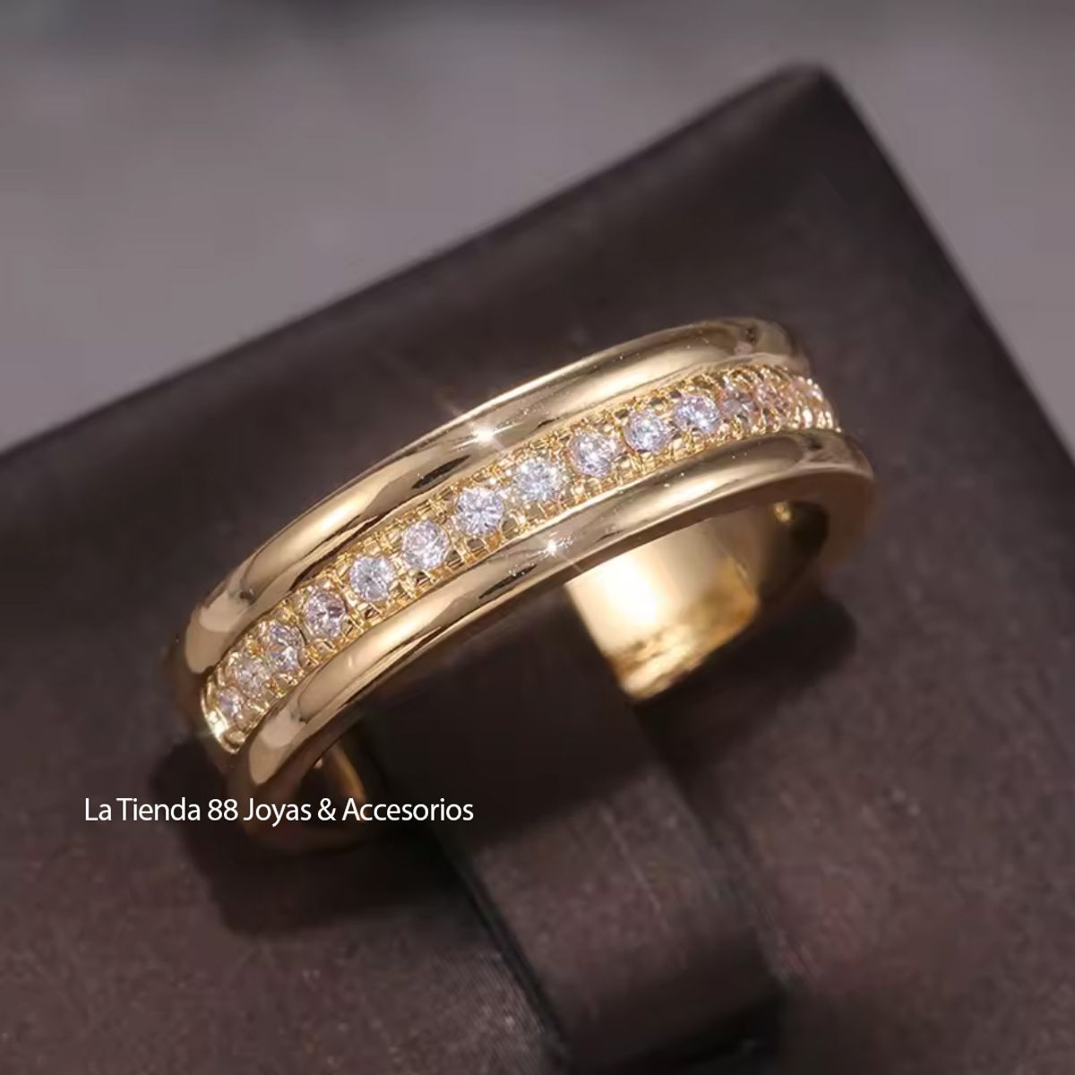 LA TIENDA 88 JOYAS Y ACCESORIOS - La Tienda 88 - Alianza de compromiso Mujer Bañado Oro 18k - amarillo