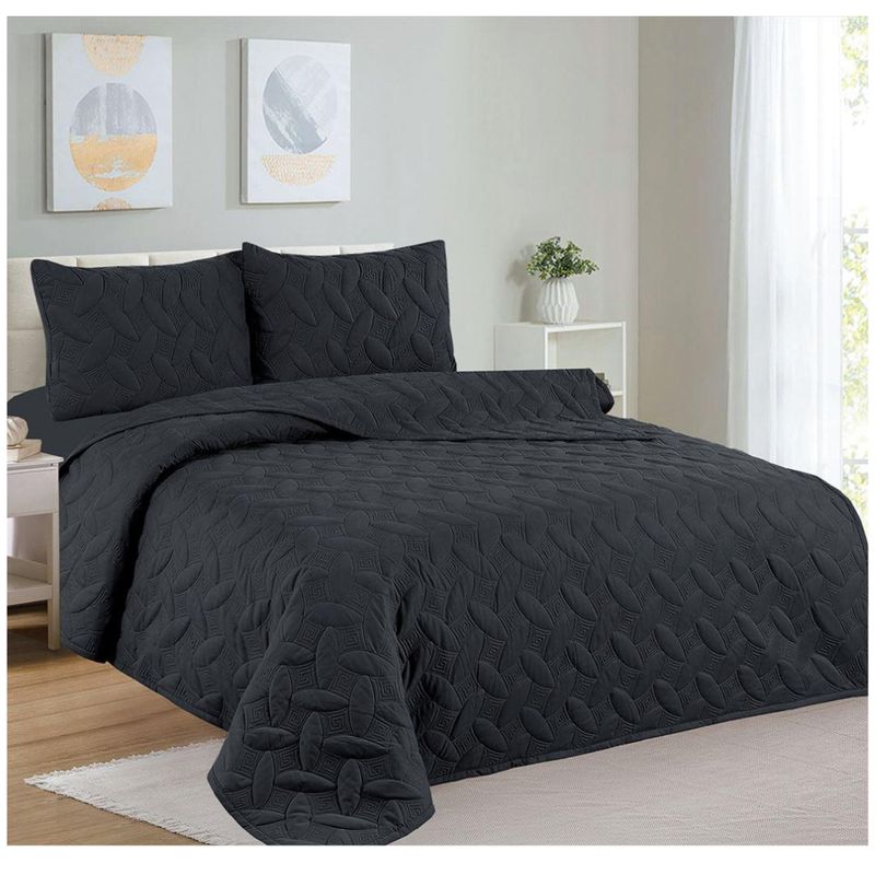 CASATEX - CUBRECAMA CASATEX COLOR ENTERO 100% ALGODÓN EN QUEEN SIZE