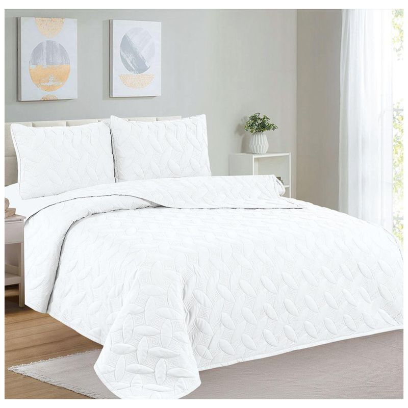 CASATEX - CUBRECAMA CASATEX COLOR ENTERO 100% ALGODÓN EN QUEEN SIZE