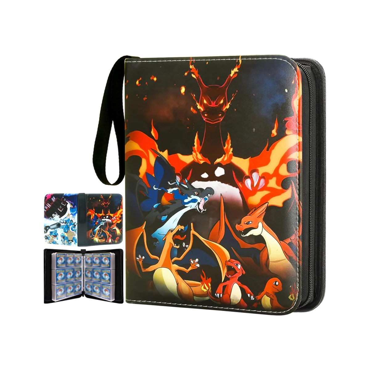 GENERICO - Folder 9 Pocket 900 Cartas Blastoise Charizard