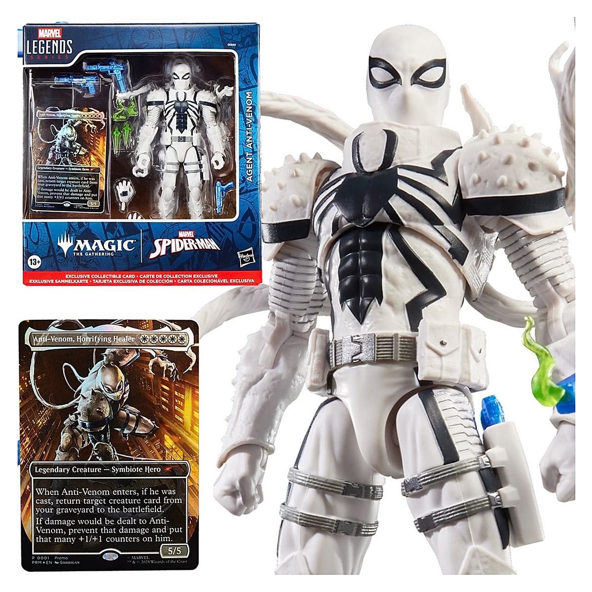 MARVEL - Figura Anti Venom Spiderman Marvel Legends Agente Anti-Venom
