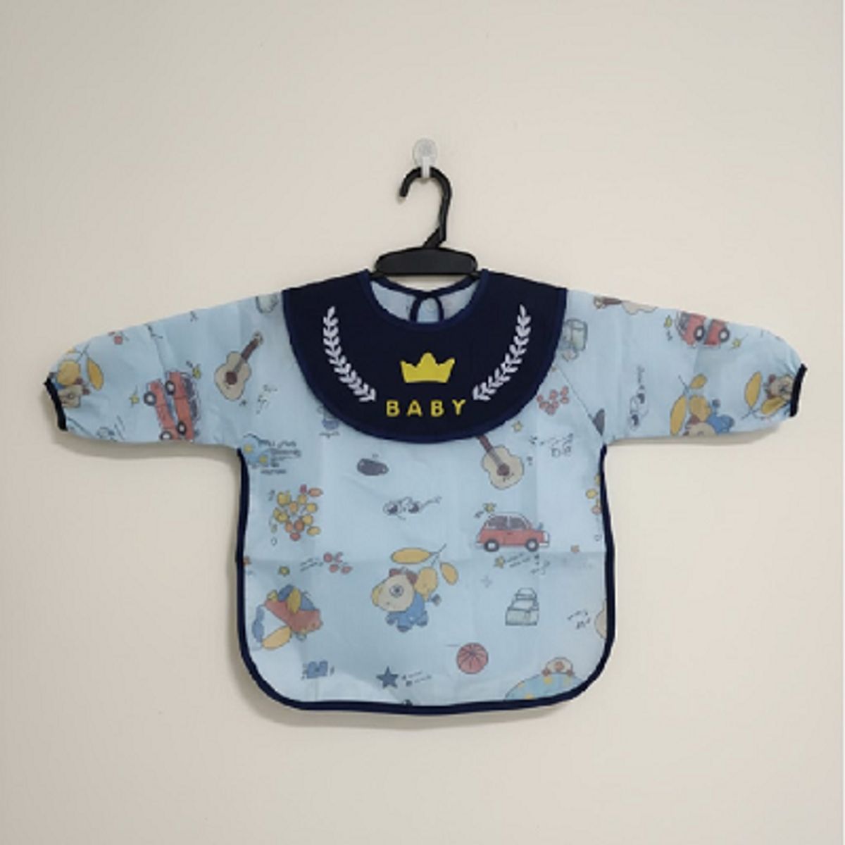 GENERICO - Mandil Babero Manga Larga para Niños 6 meses a 3 años