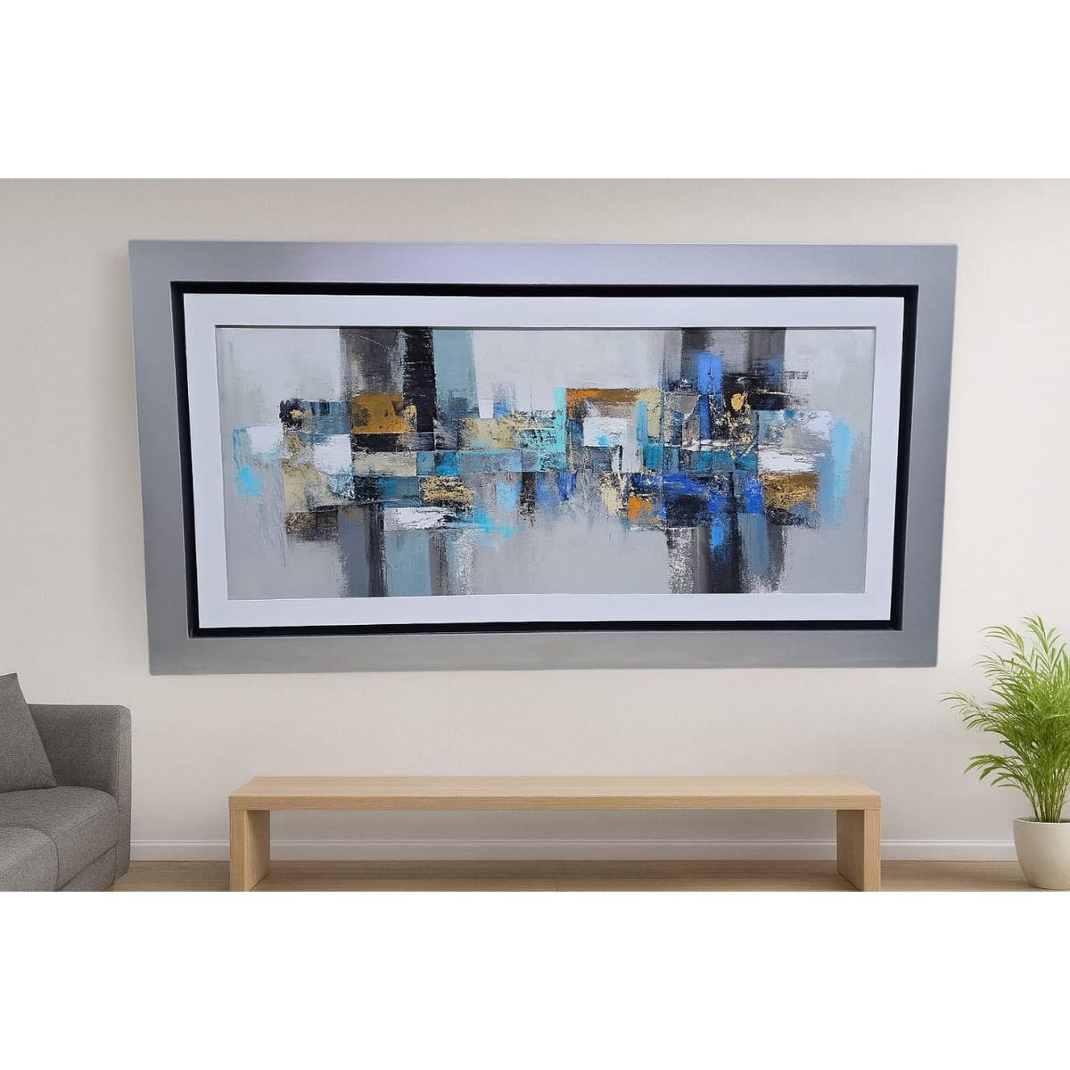 GENERICO - Cuadro Decorativo Cenizas De Cristal 64x137 mt