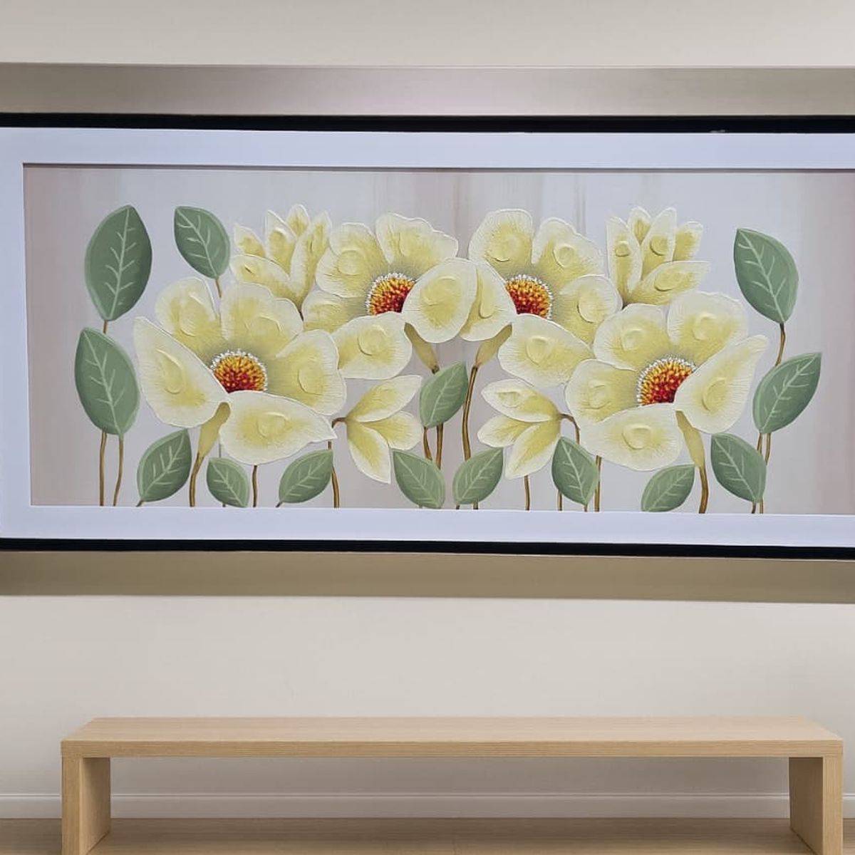 GENERICO - Cuadro Decorativo Trilogía Floral 64x137 mt