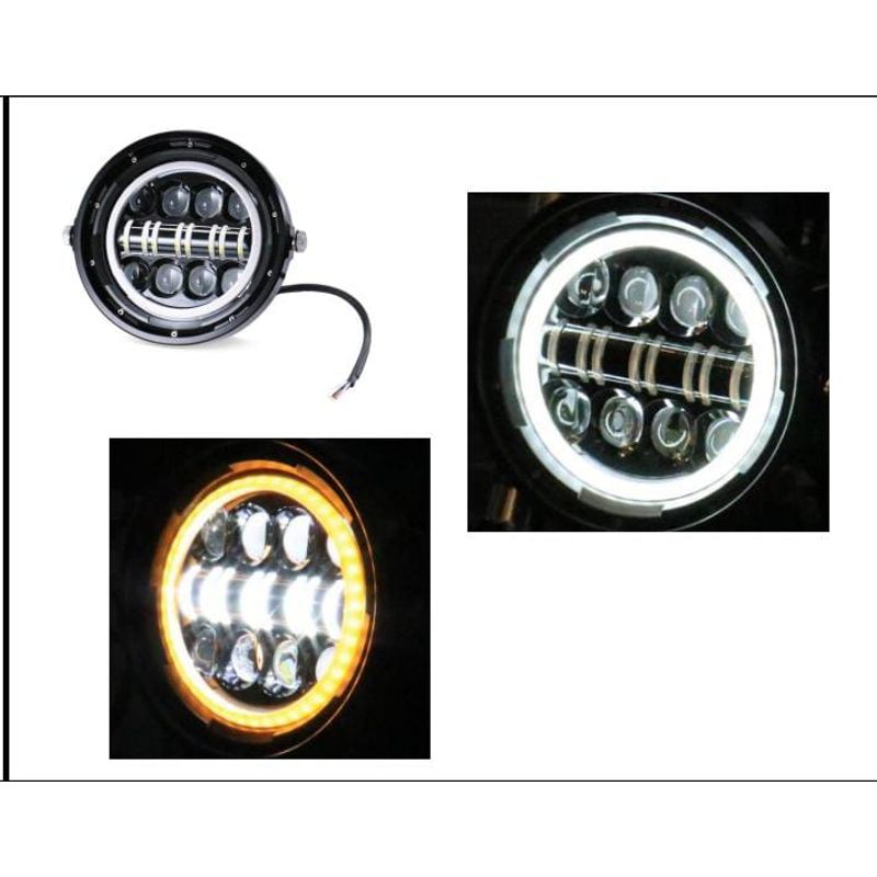 UNIVERSAL COLORS - FARO LED CUSTOM 7 PULGADAS COD2 MOTO