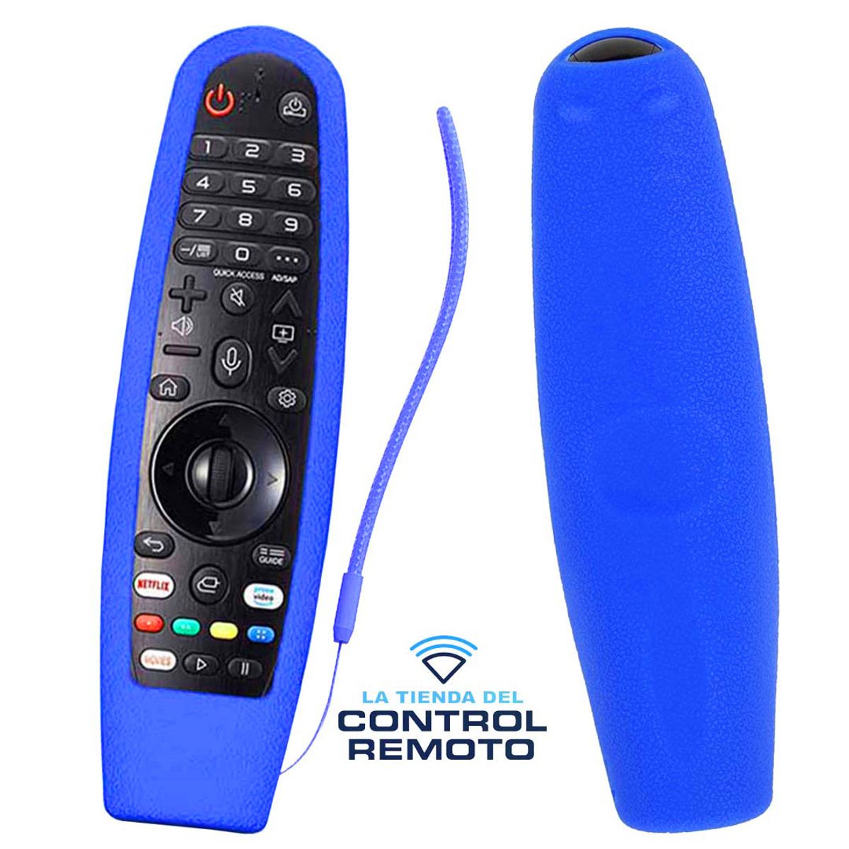 GENERICO - Funda Protector de Silicona Para Control LG MAGIC Mr20 - Azul