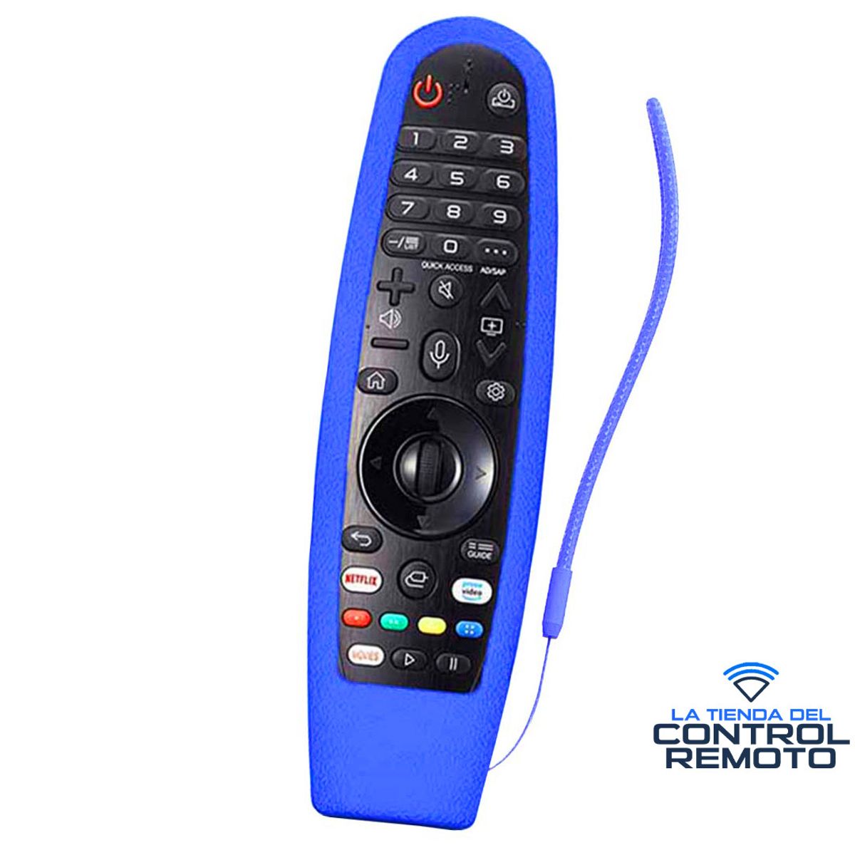 GENERICO - Funda Protector de Silicona Para Control LG MAGIC Mr20 - Azul