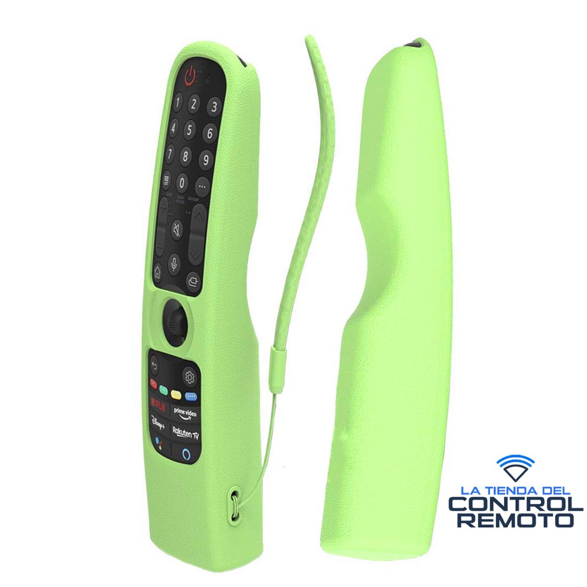 GENERICO - Funda Protector Para Control LG Magic Mr24 Mr23 - Verde Fosforescente