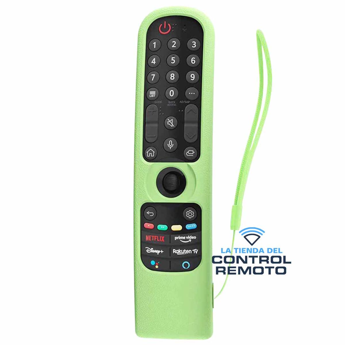 GENERICO - Funda Protector Para Control LG Magic Mr24 Mr23 - Verde Fosforescente