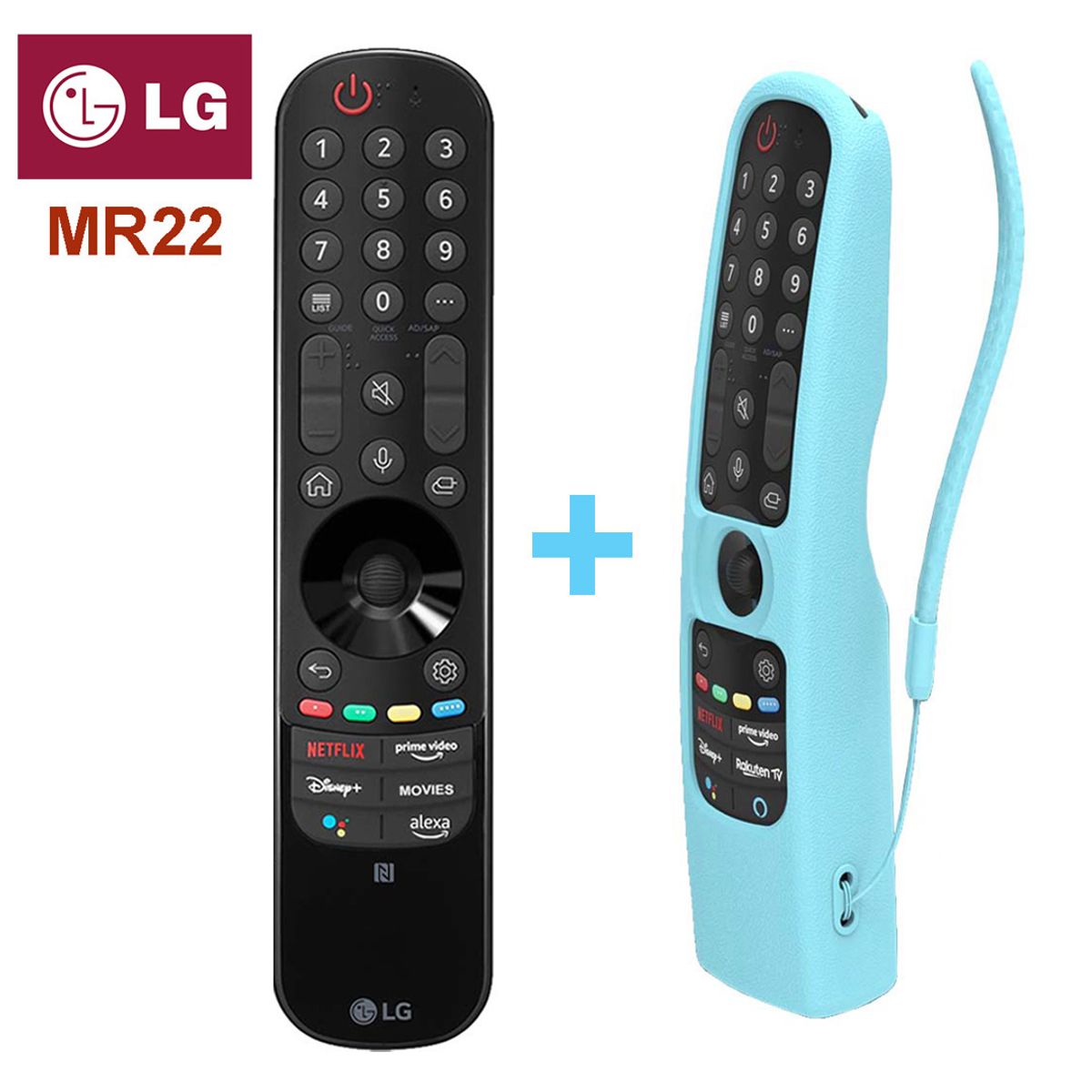 LG - Control LG Magic Remote MR22 + Funda Celeste Fosforescente