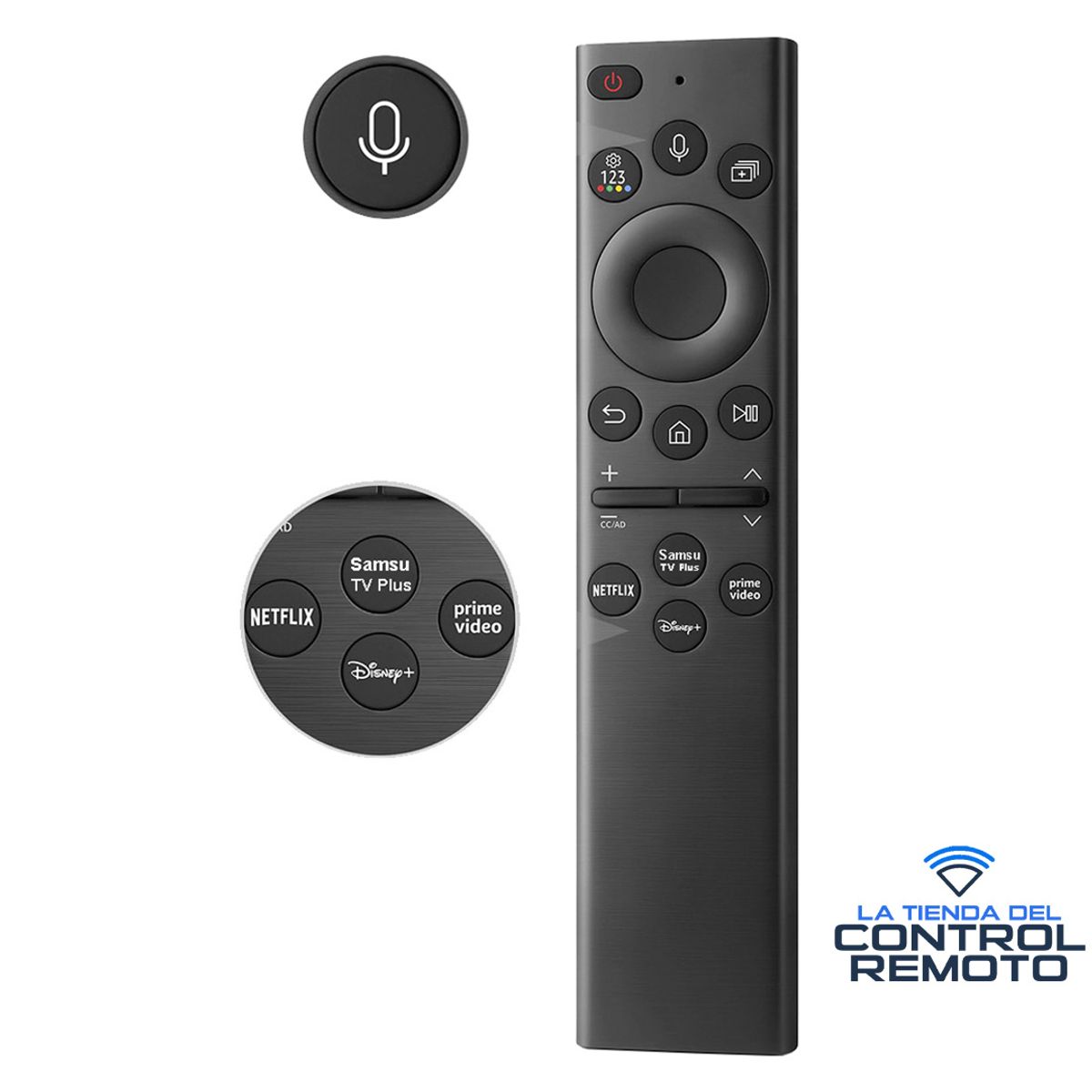 GENERICO - Control Remoto con Mando de Voz Para Tv Samsung Qled Smart