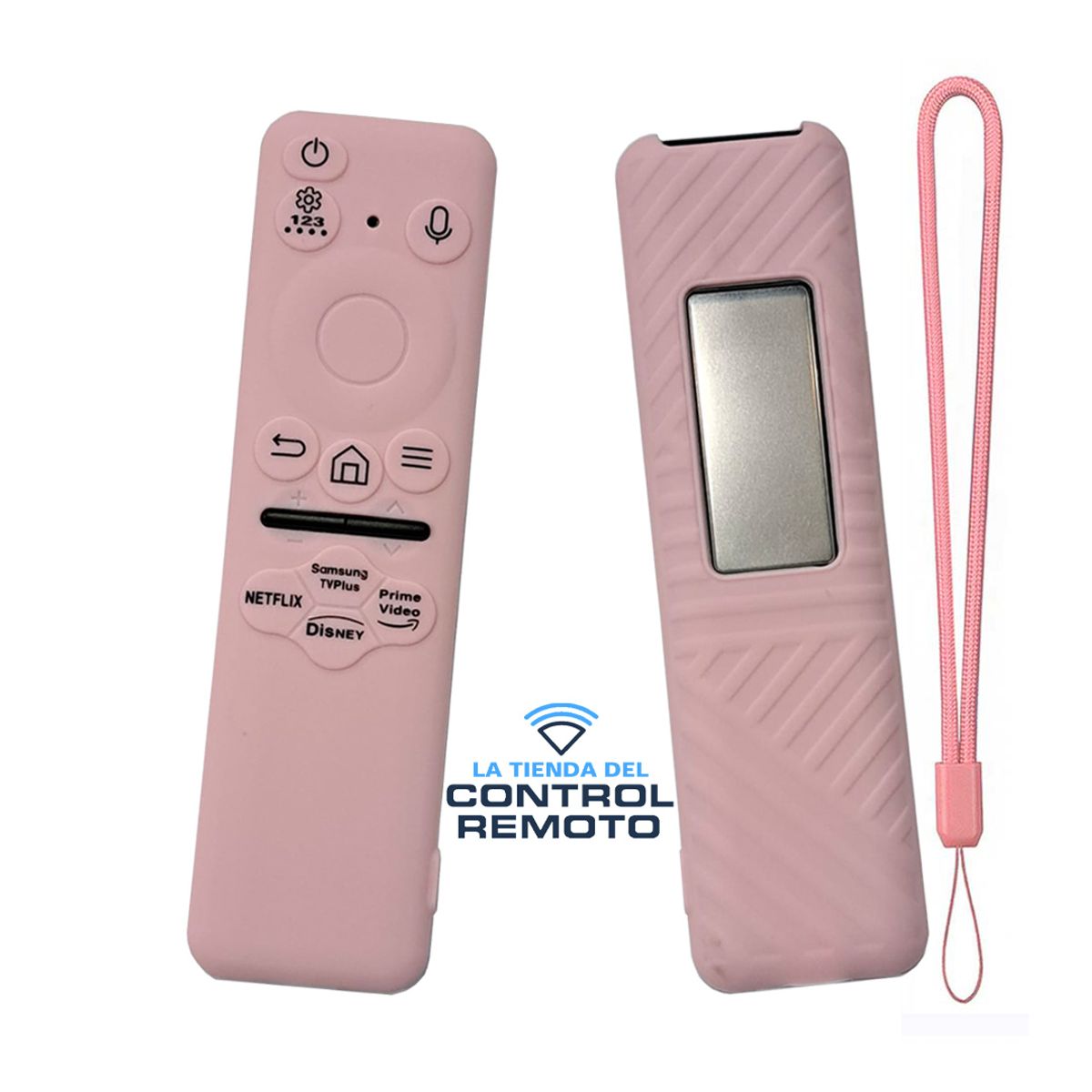 GENERICO - Funda Protector Para Control Samsung Solar 2025 BN59-01480 - Rosa