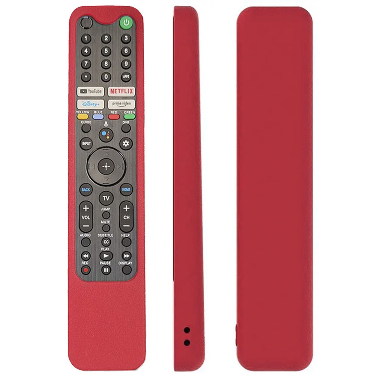 GENERICO - Funda Protector Para Control Tv Sony TX500 TX600 - Rojo