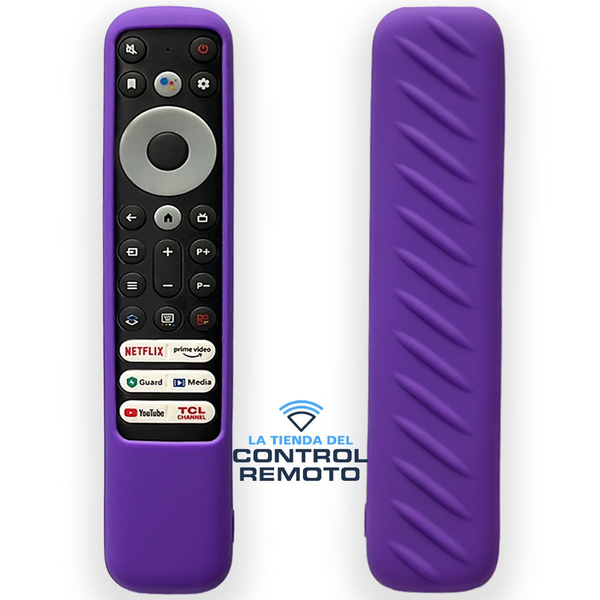 GENERICO - Funda Protector para Control Remoto TCL RC902V - Morado