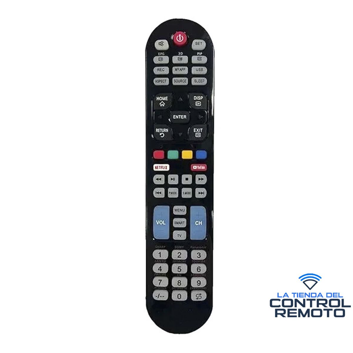 GENERICO - Control Remoto Universal para TV Lcd Led Smart Tv