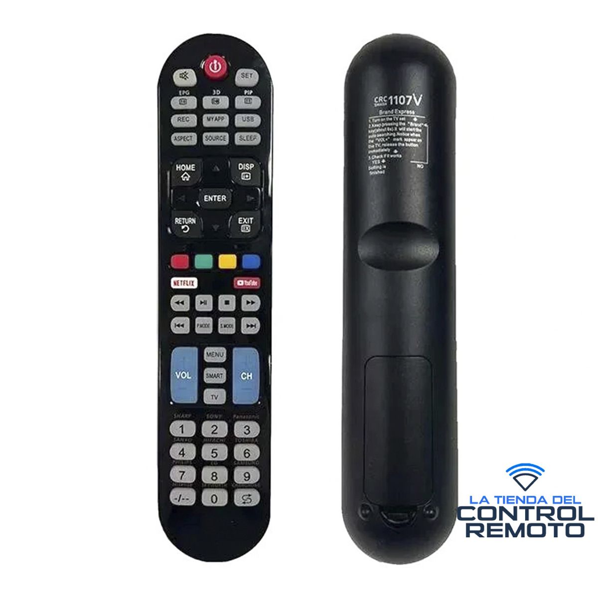 GENERICO - Control Remoto Universal para TV Lcd Led Smart Tv