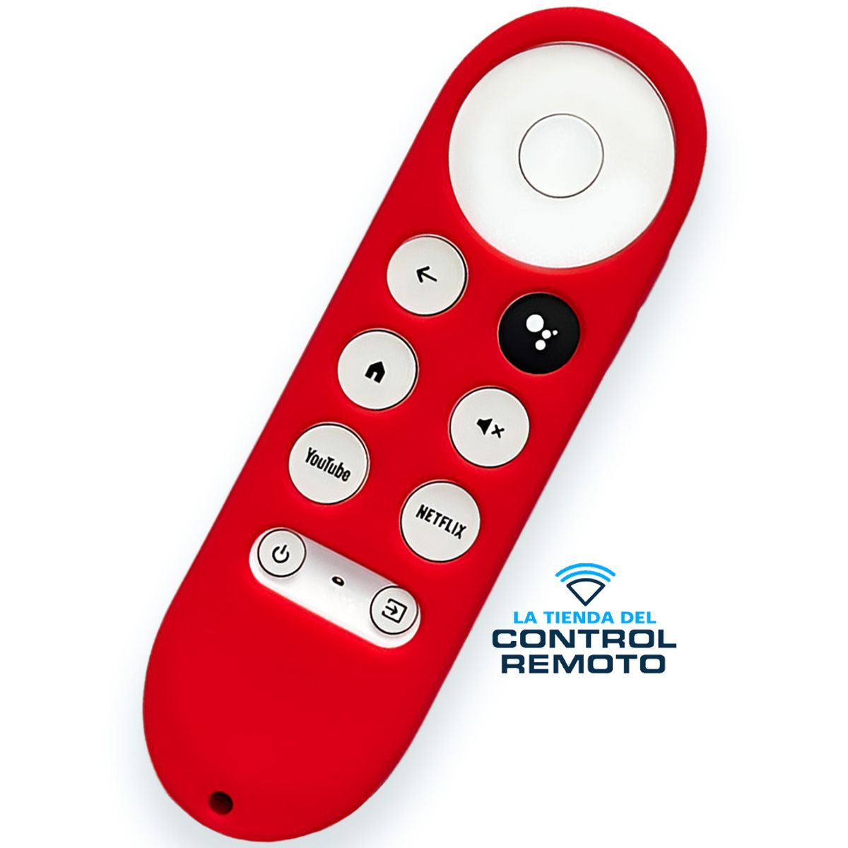 GENERICO - Fundas Protector para Control Google Chromecast 4 - Rojo