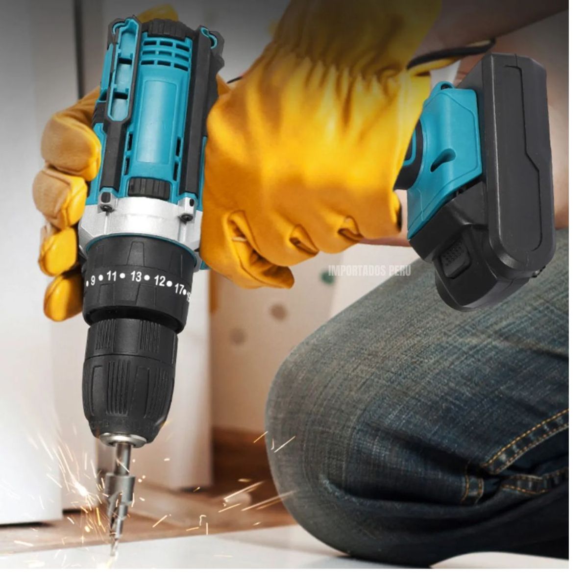 GENERICO - Taladro 3en1 Inalámbrico Percutor 48v C Doble Bateria