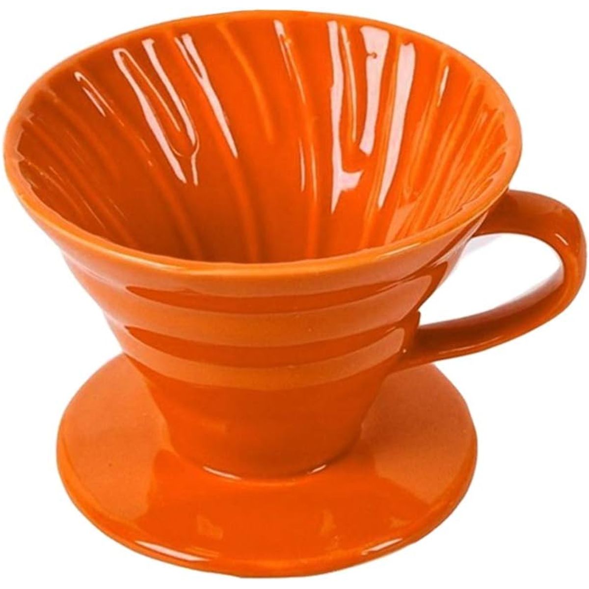 GENERICO - Dripper V60 de Cerámica 2 -4 Tazas NARANJA