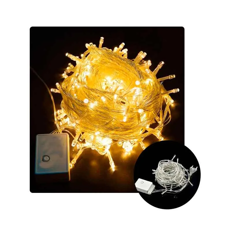 ARTESA - Tira de 400 Luces LED Navideñas Cálidas