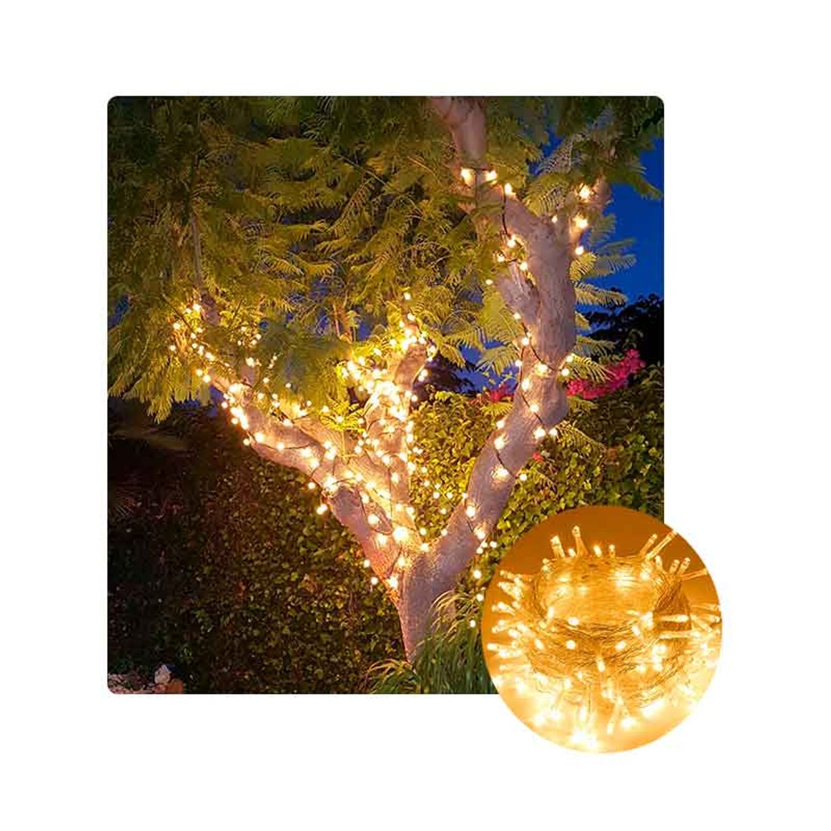 ARTESA - Tira de 400 Luces LED Navideñas Cálidas