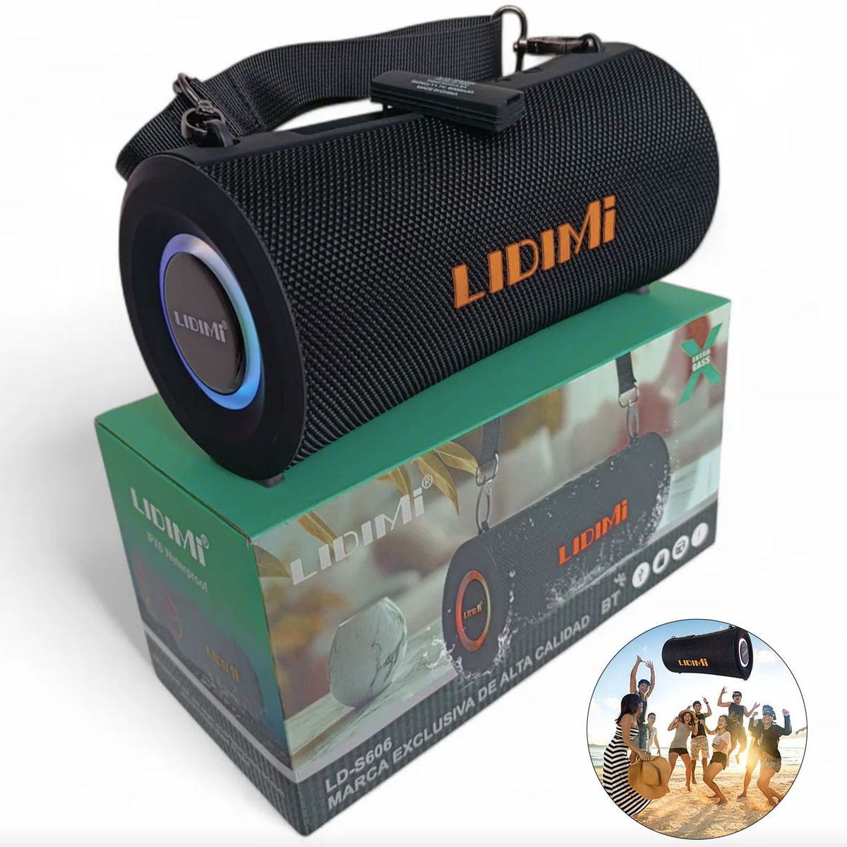 GENERICO - Parlante Portátil Lidimi LD-S606 potencia y estilo en tu música - NRJ