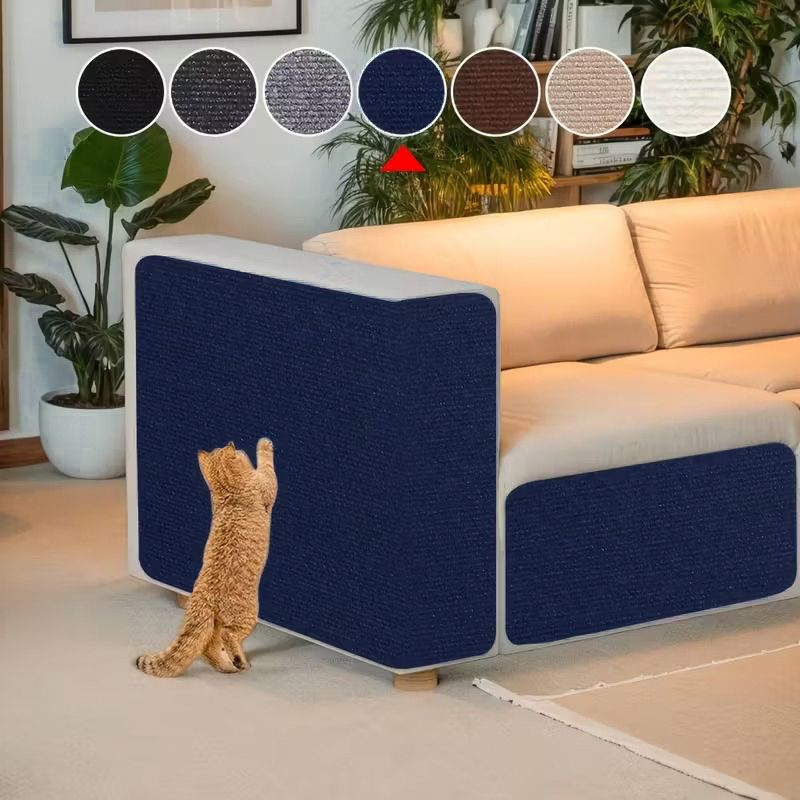 GENERICO - RASCADOR  PROTECTOR ADHESIVO DE MUEBLES PARA GATOS - AZUL OSCURO