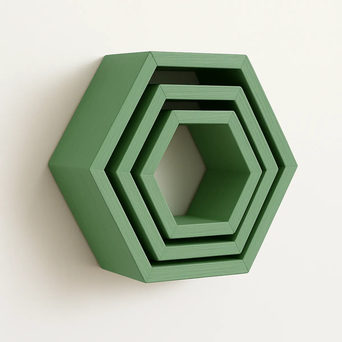 Repisa Hexagonal Flotante de Melamina Pack x 3UND diferente - FAMUZE, marca NACIONAL - Foto Principal