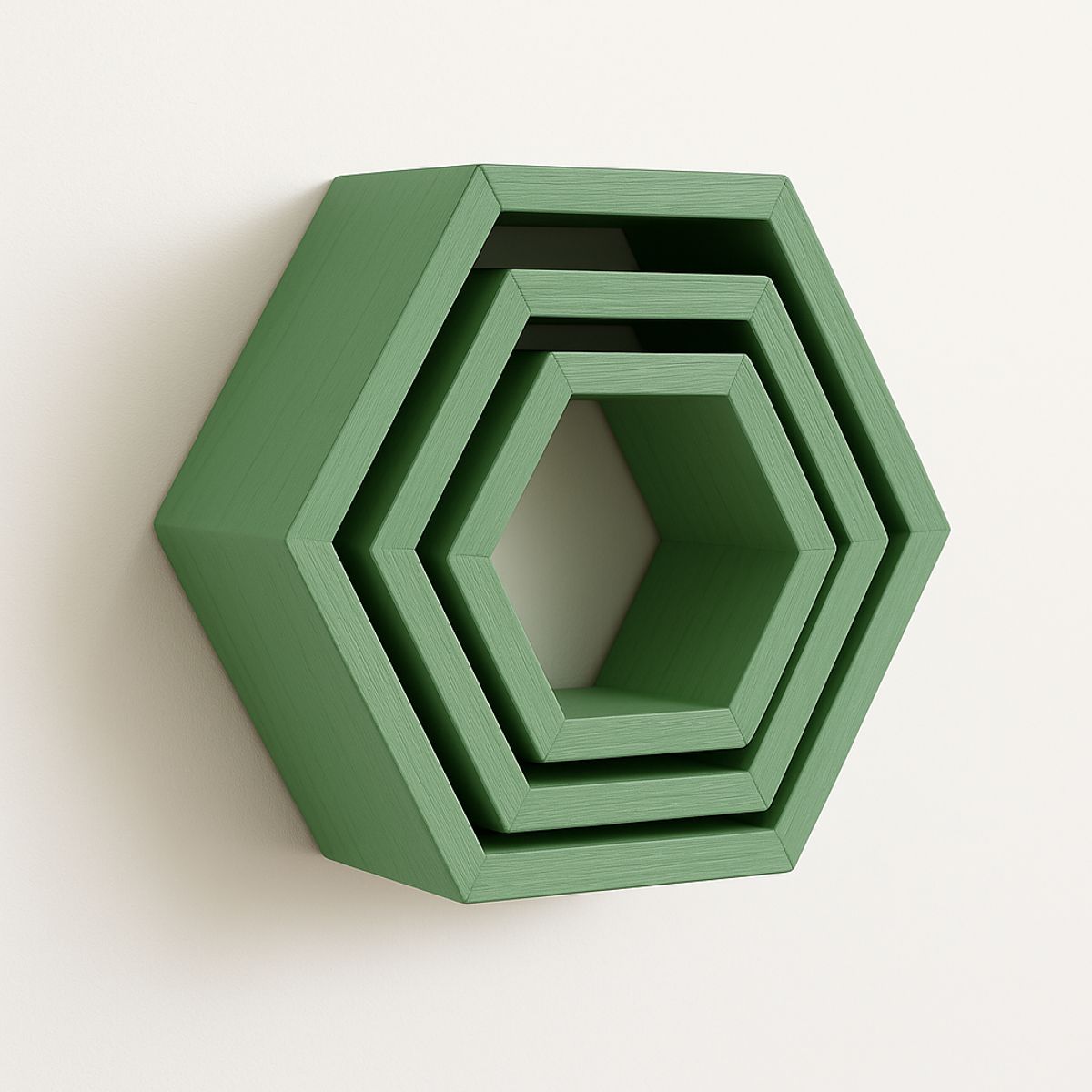 Repisa Hexagonal Flotante de Melamina Pack x 3UND diferente - FAMUZE, marca NACIONAL - Foto Principal
