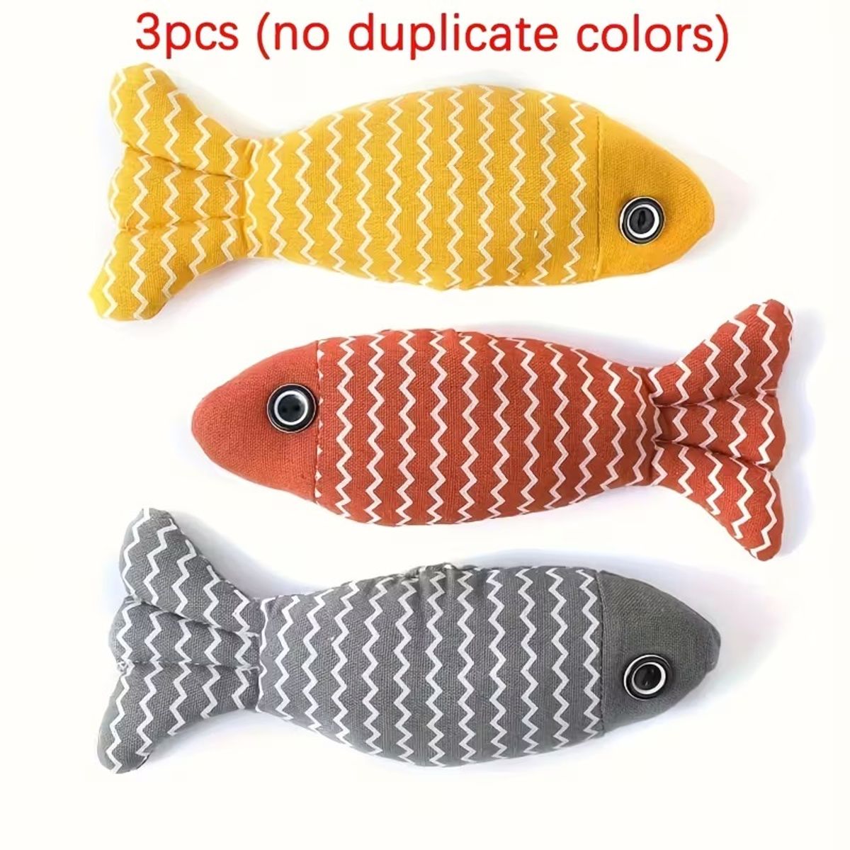 GENERICO - SET 3 PELUCHES CON CATNIP PARA GATOS
