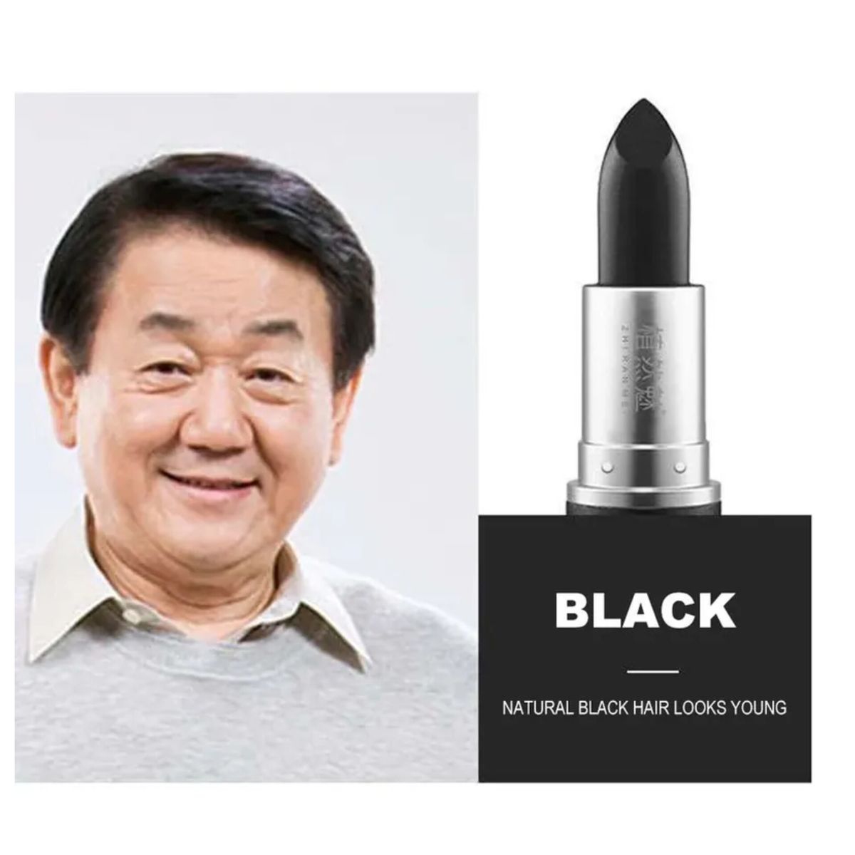 DEXE - Barra Cubre Canas, Bigote , barba NEGRO y MARRÓN -TEMPORAL 45 gr