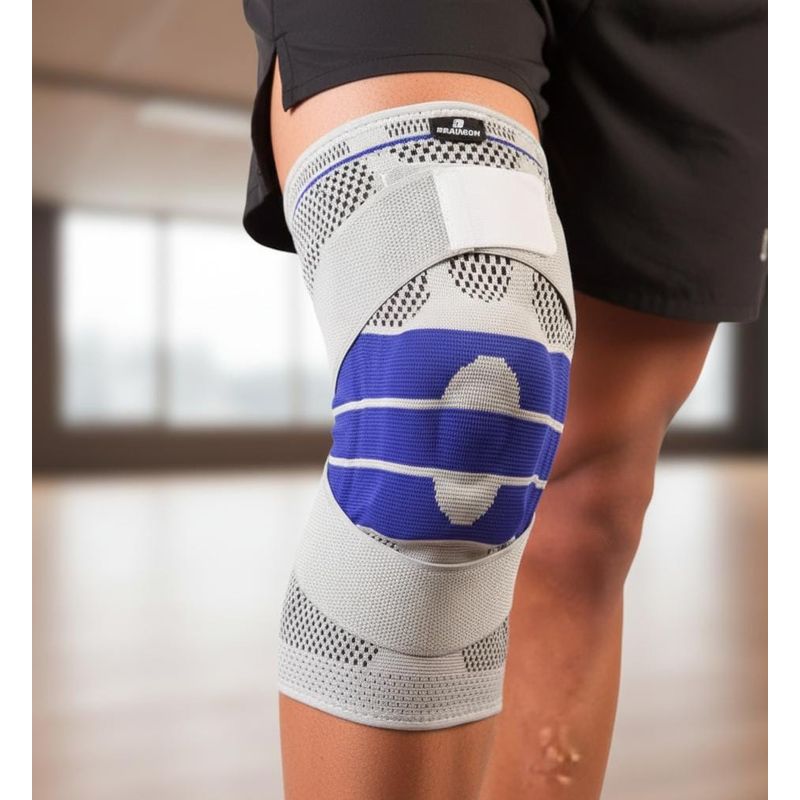 BRANSON - Rodillera con Gel y Varillas laterales Doble Ajuste Talla M