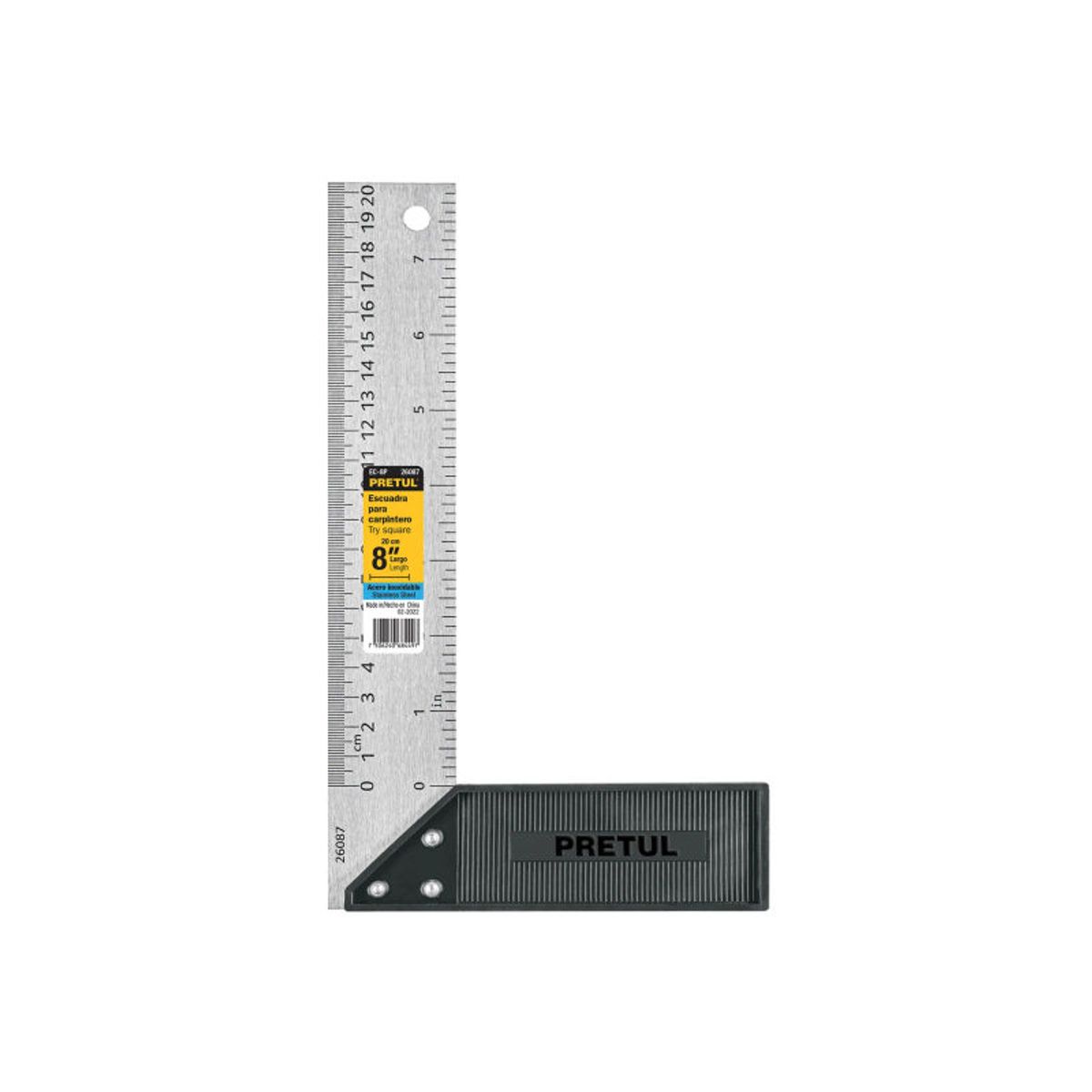 PRETUL - Escuadra 8 para carpintero Pretul - 26087