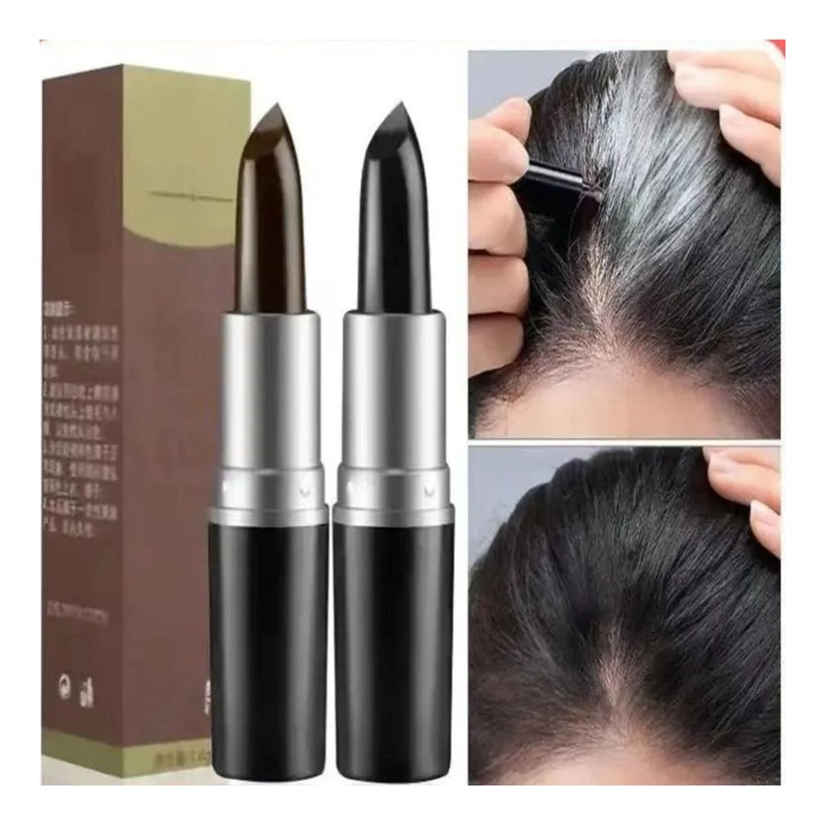 DEXE - Barra Cubre Canas, Barba , Bigotes NEGRO y MARRÓN - TEMPORAL 45 g