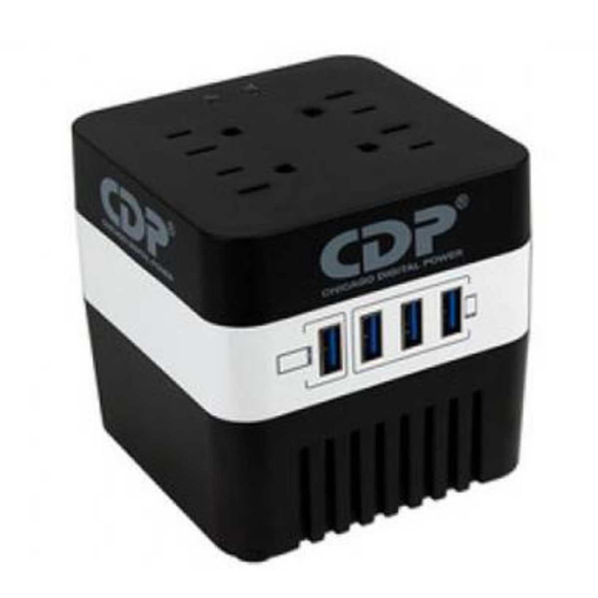 CDP - ESTABiLIZADOR CDP RU-AVR604I 600VA/300WATTS 4 SALIDAS/ 4 USB