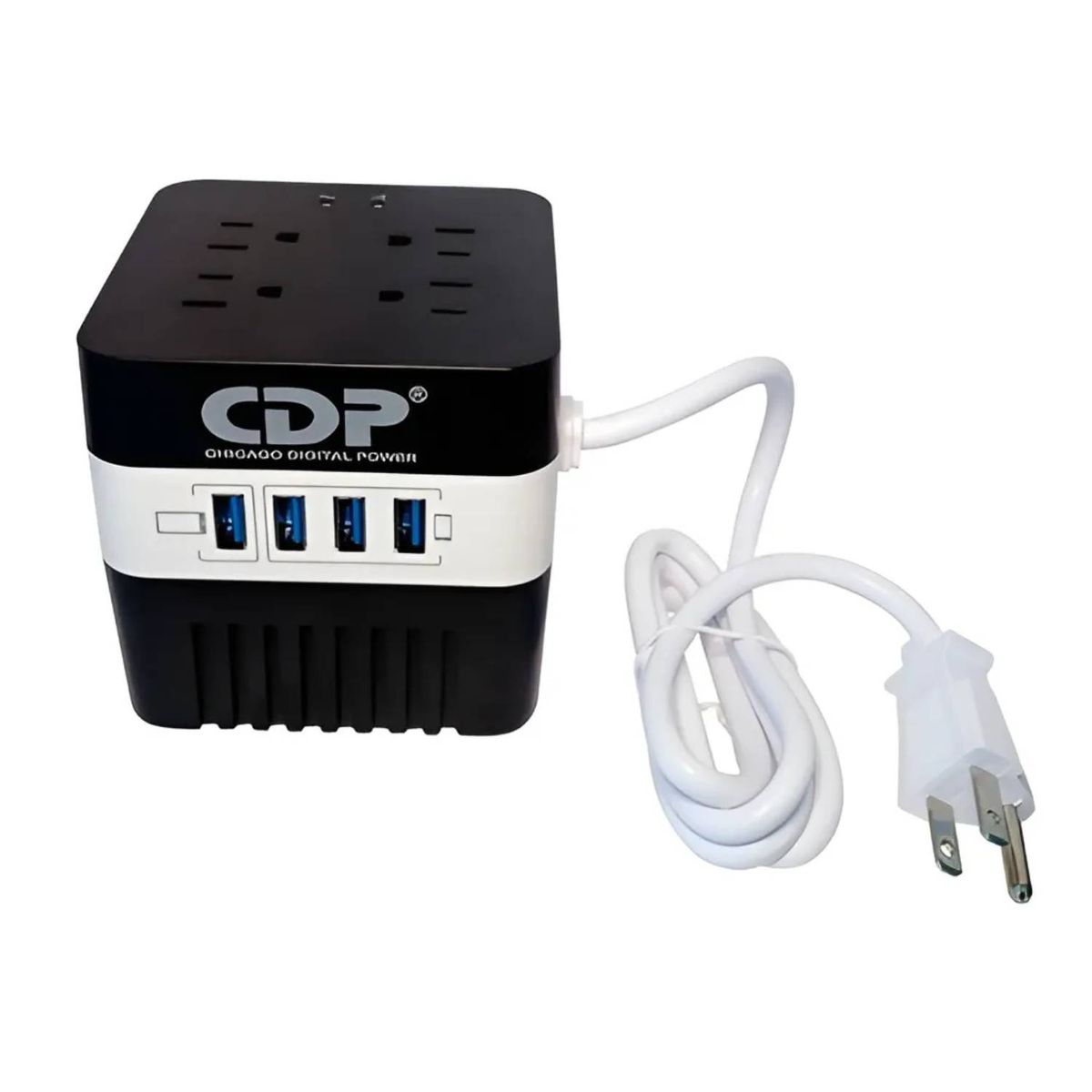 CDP - ESTABiLIZADOR CDP RU-AVR604I 600VA/300WATTS 4 SALIDAS/ 4 USB