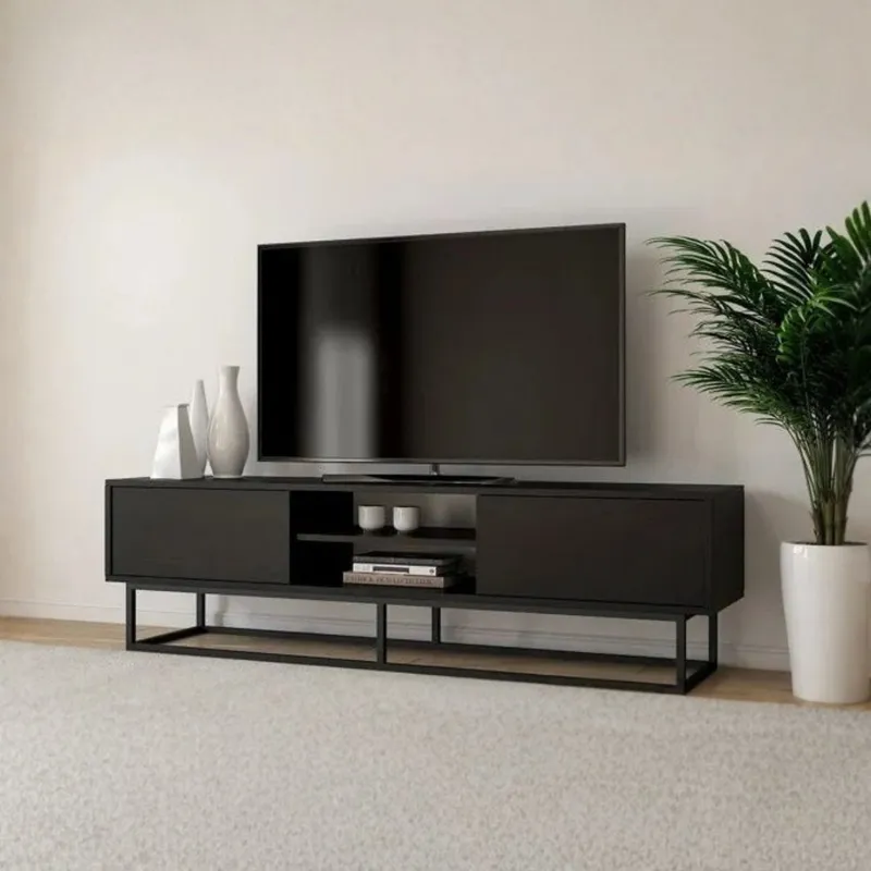 GENERICO - Mesa de TV 60 Rosmery Negro Coricha Home