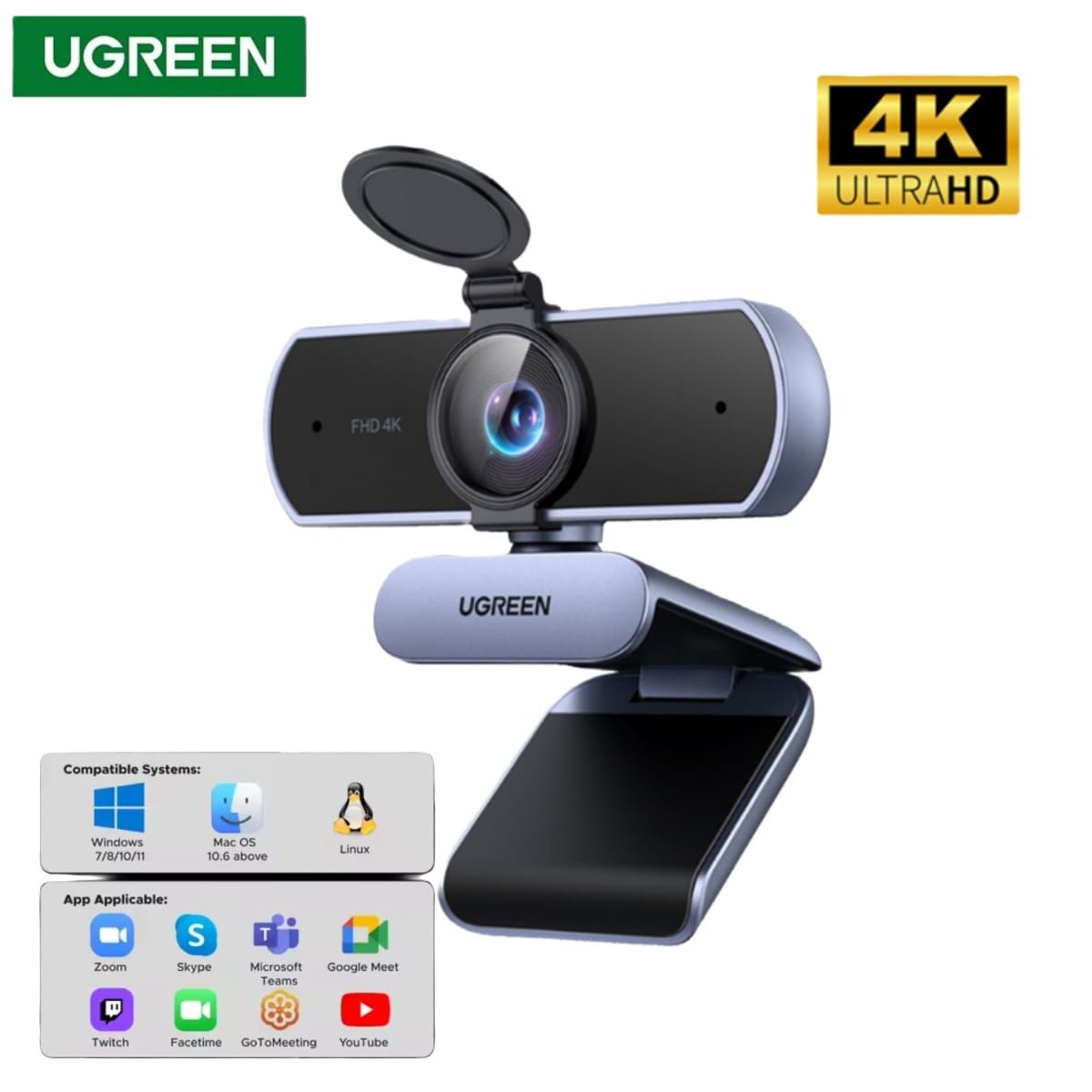 UGREEN - CAMARA WEB ULTRA HD 4K UGREEN CCM831 - 65381